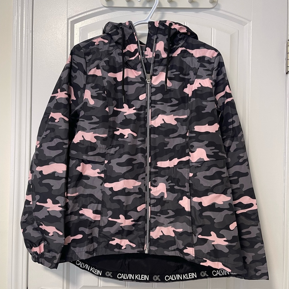 Calvin Klein Kids Camo Jacket - Pink and Black